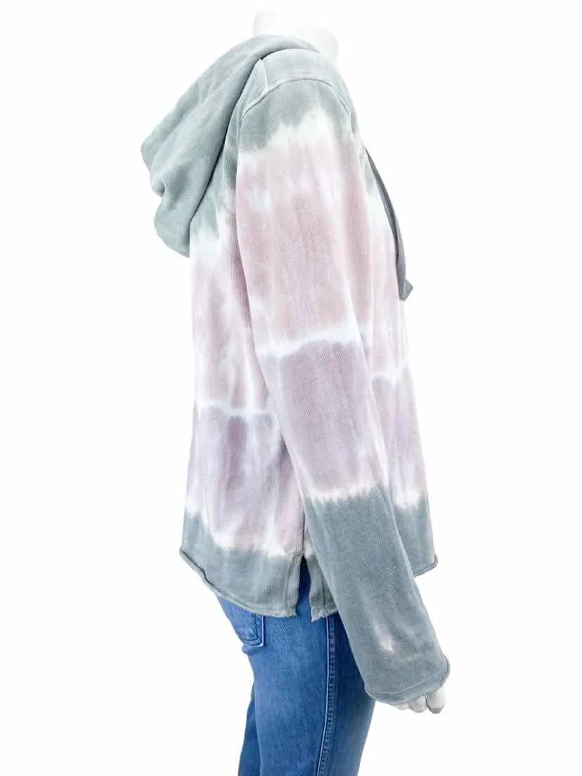 Splendid Collection Women's Beam Tie-Dye Sweatshirt Sage/Pink Size L