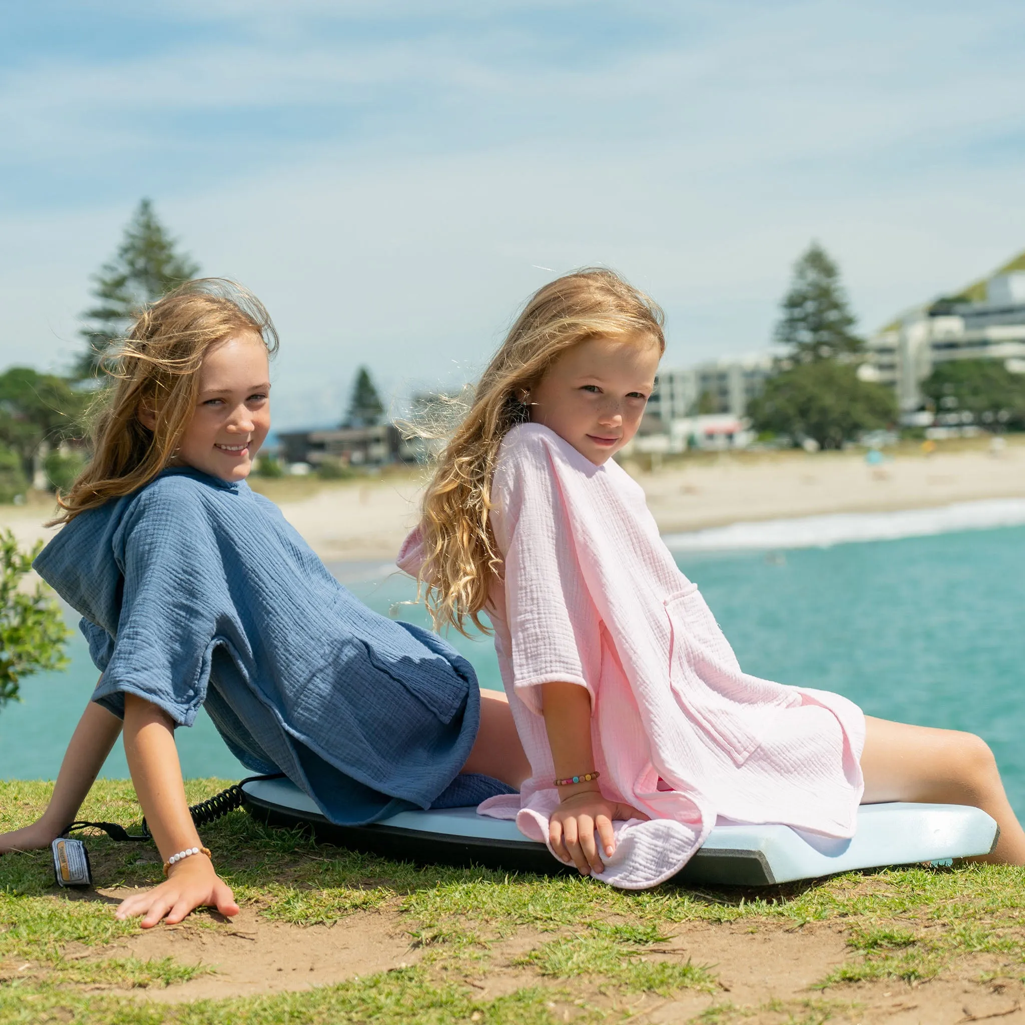 Sunset Pink Beach Poncho