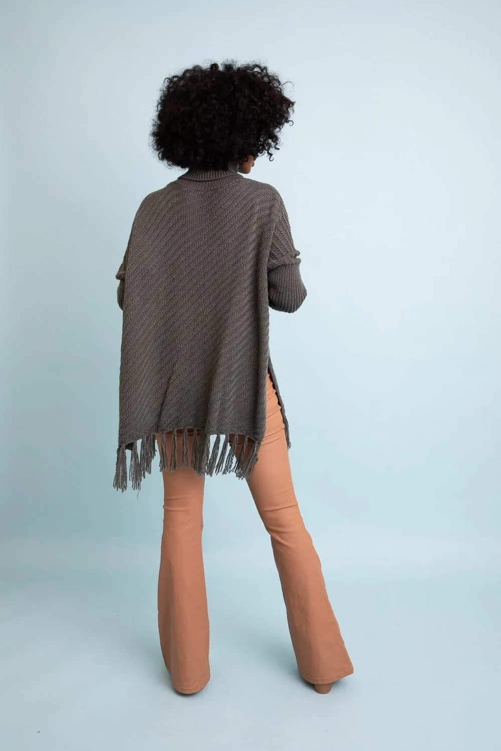 Sweater Weather Roll-Neck Poncho