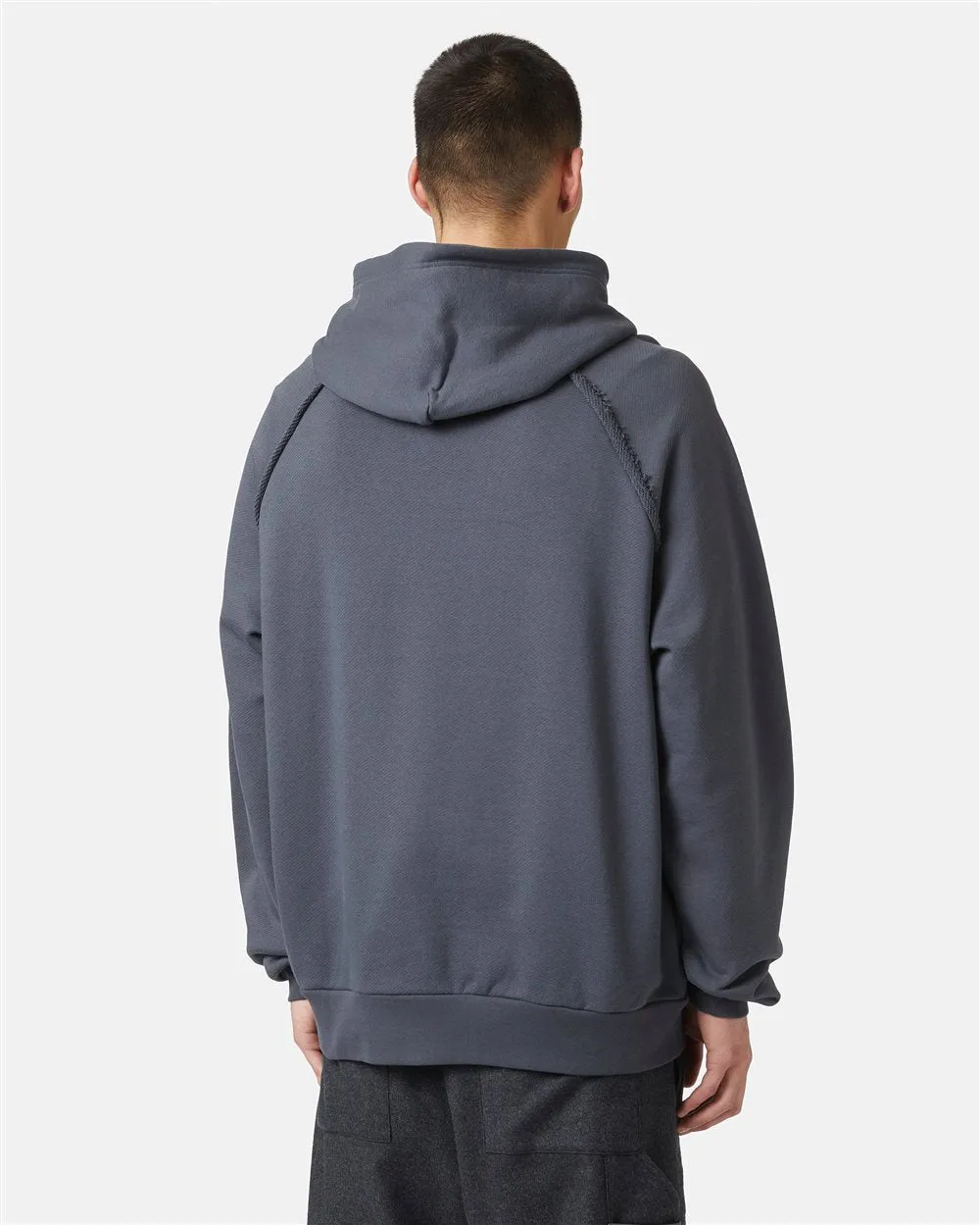 Sweatshirt with hood and logo (Pencil) - I24E12163328784