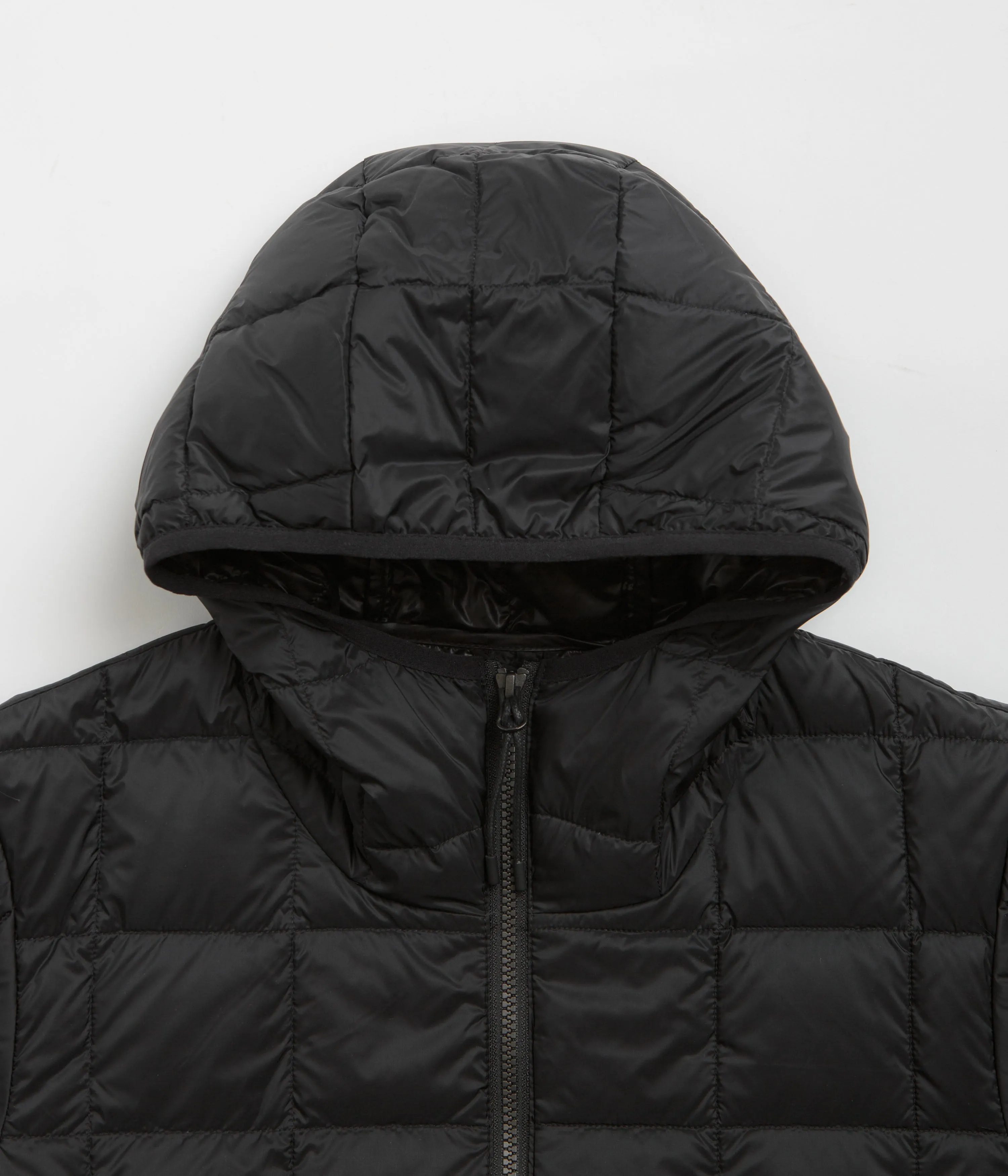 Taion Hooded Zip Down Jacket - Black