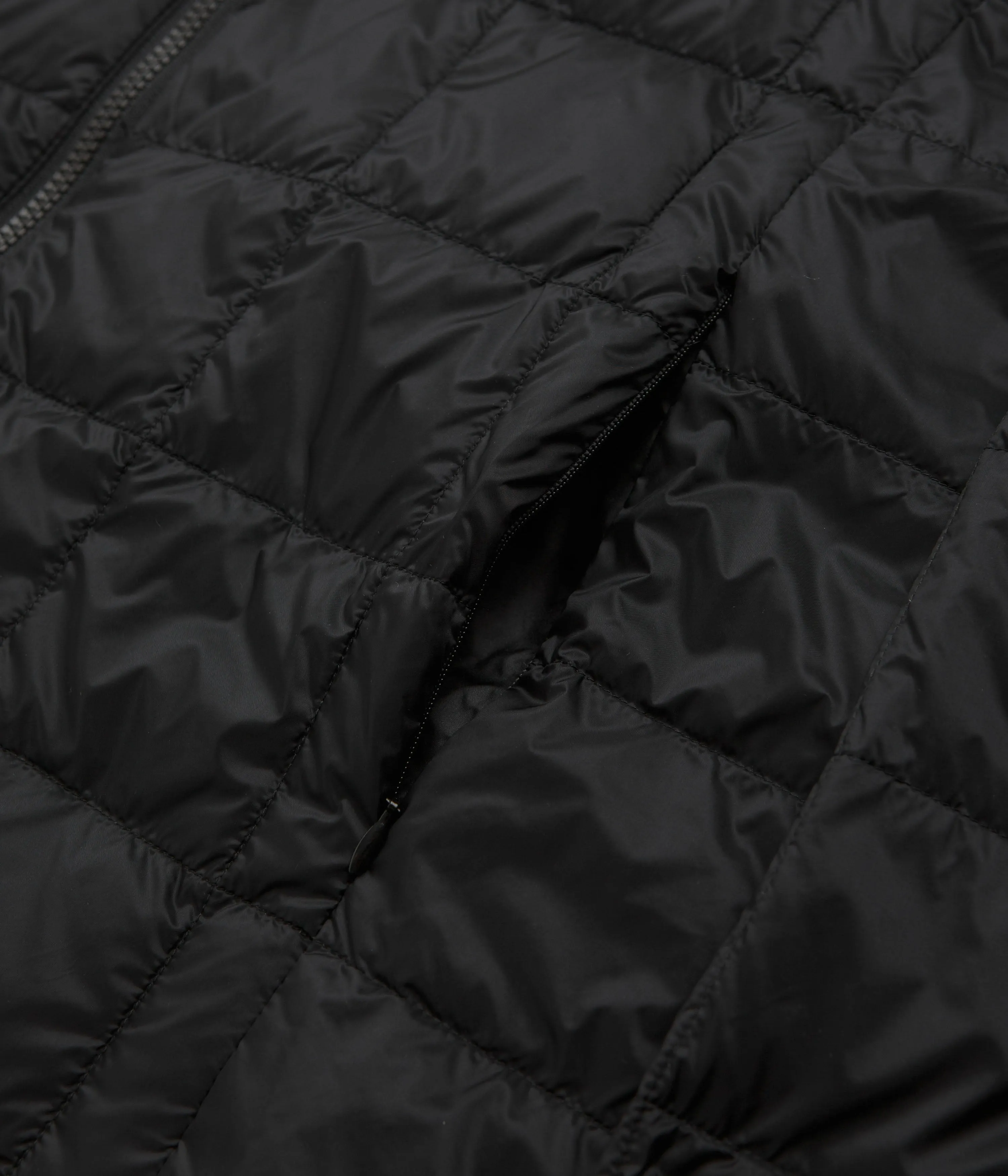 Taion Hooded Zip Down Jacket - Black