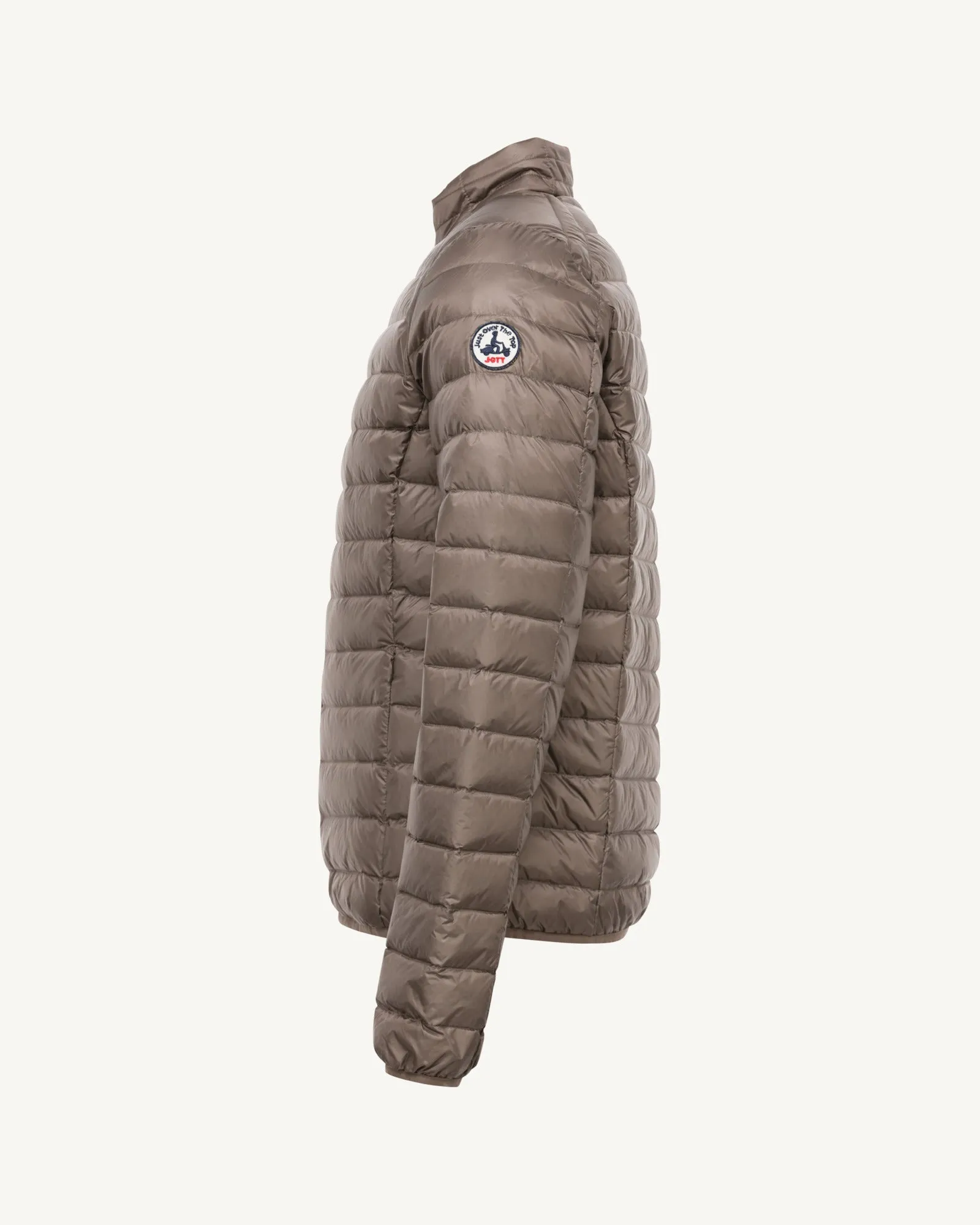 Taupe Lightweight down jacket Mat