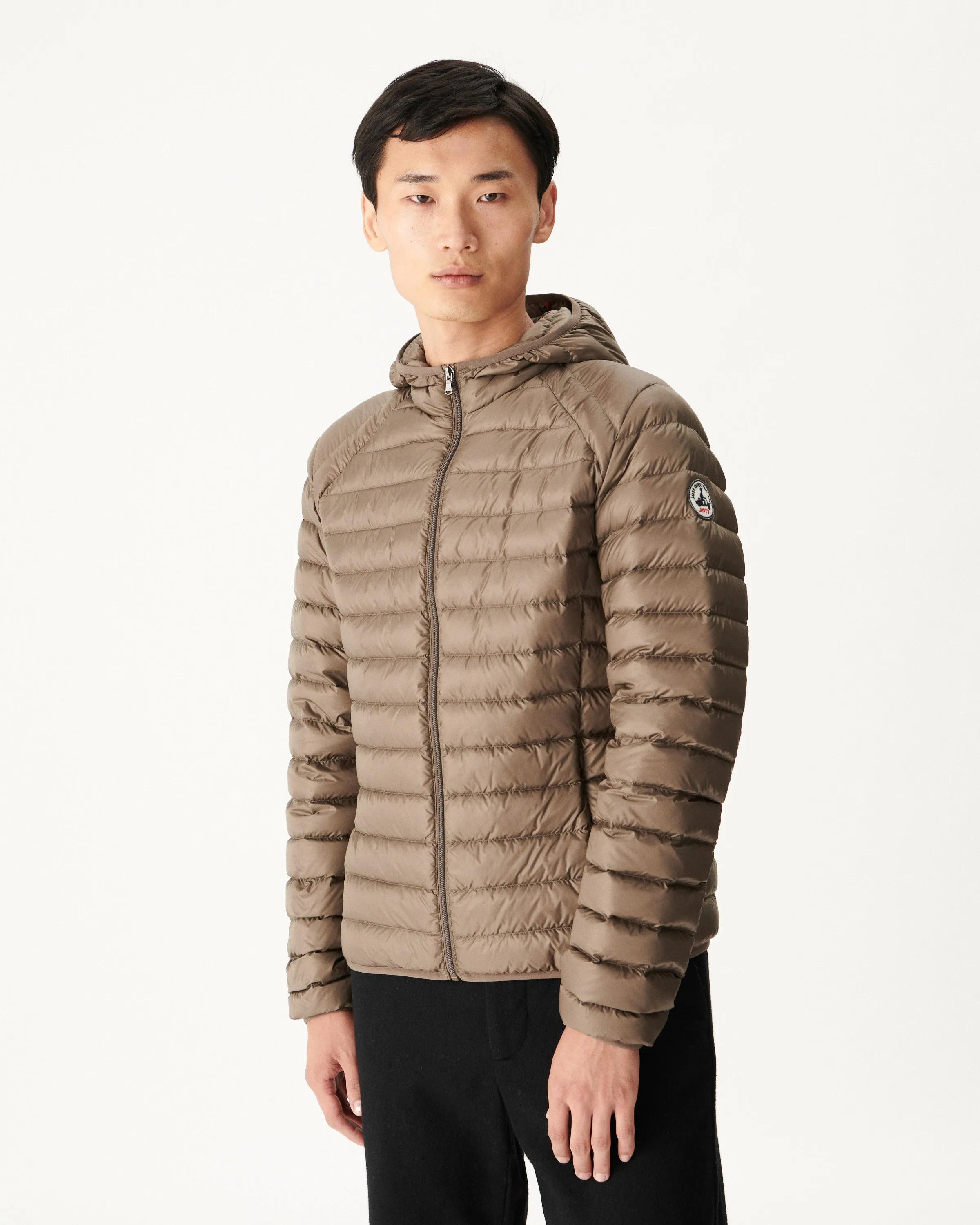 Taupe Lightweight down jacket Nico