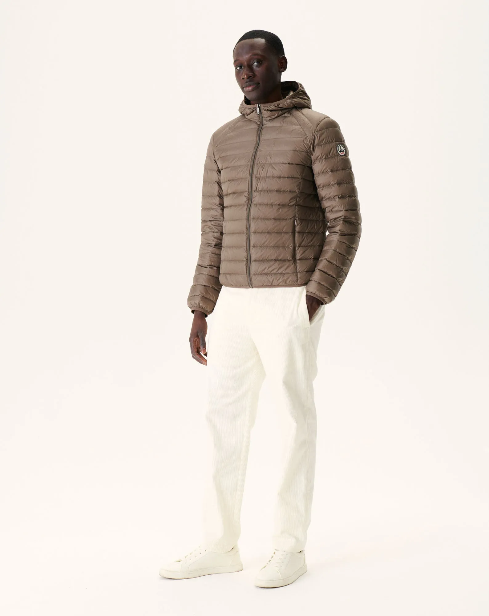 Taupe Lightweight down jacket Nico