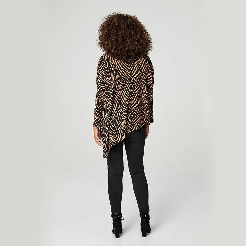 Tiger Long Sleeve Poncho