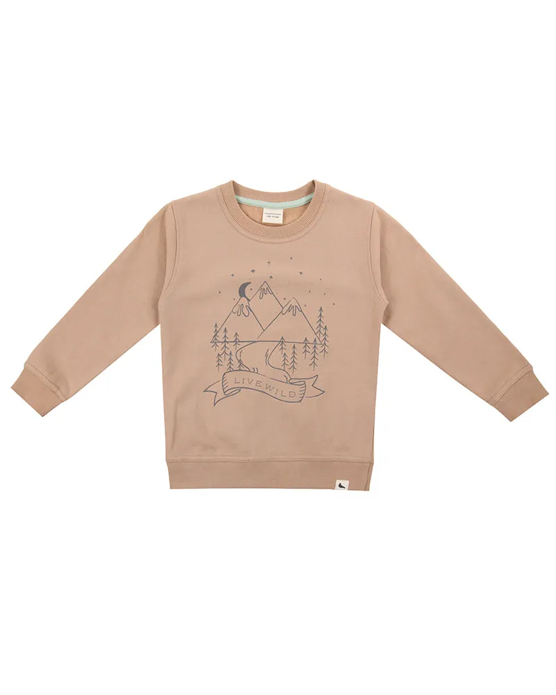 Turtledove Mountain Scene Sweatshirt