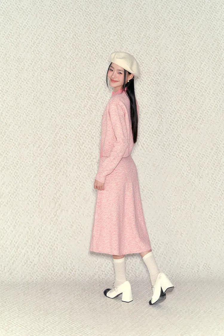 [Underpass]Pink Angel Knit Dress Set