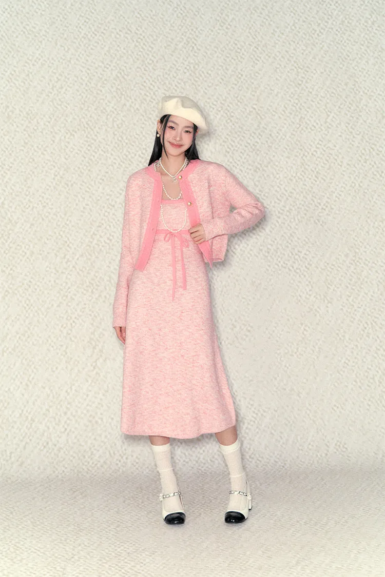 [Underpass]Pink Angel Knit Dress Set