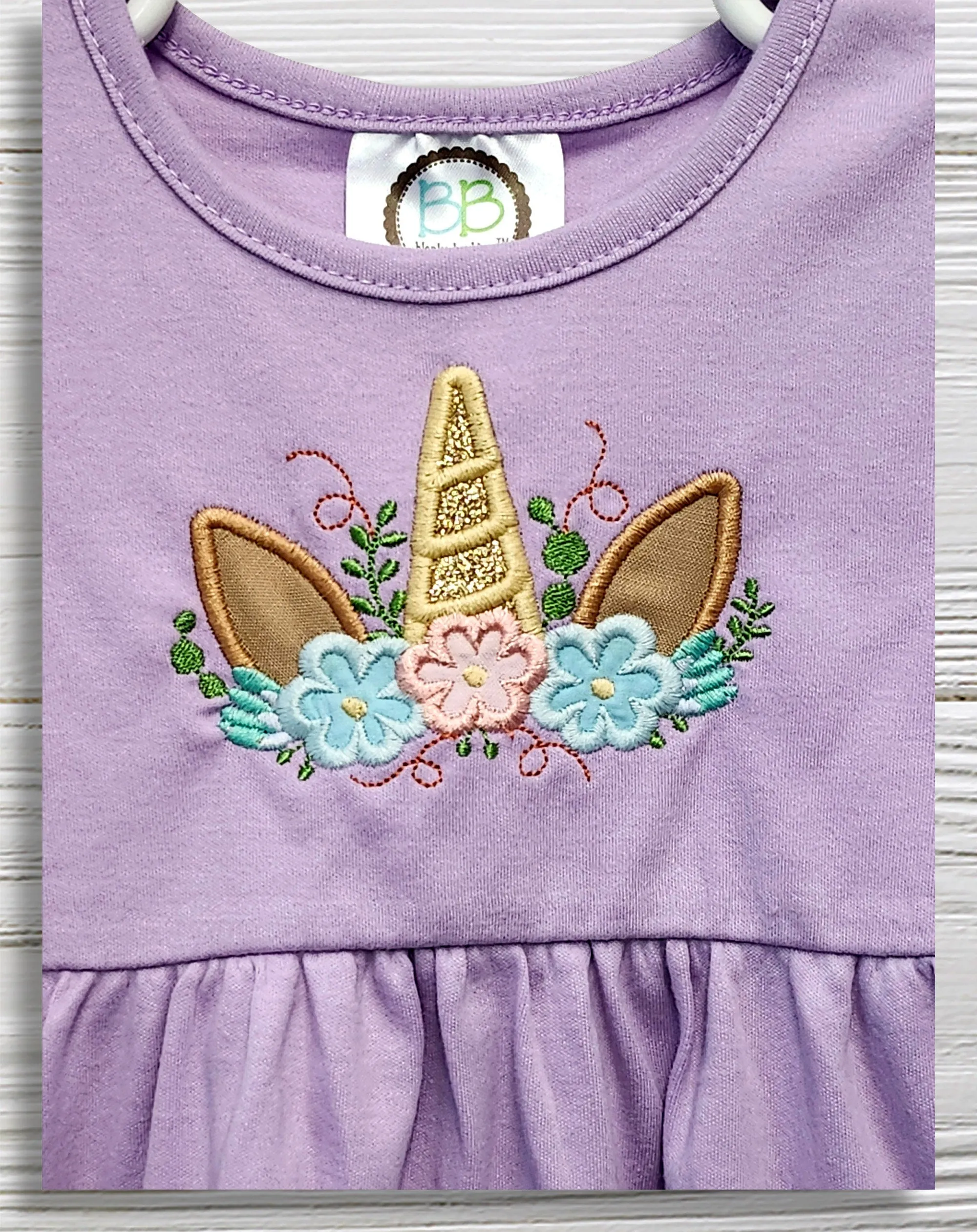 Unicorn birthday dress Flowers unicorn toddler dress Birthday dress