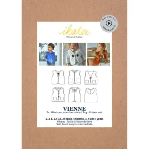 Vienne Vest - Baby - Sewing Pattern | Ikatee