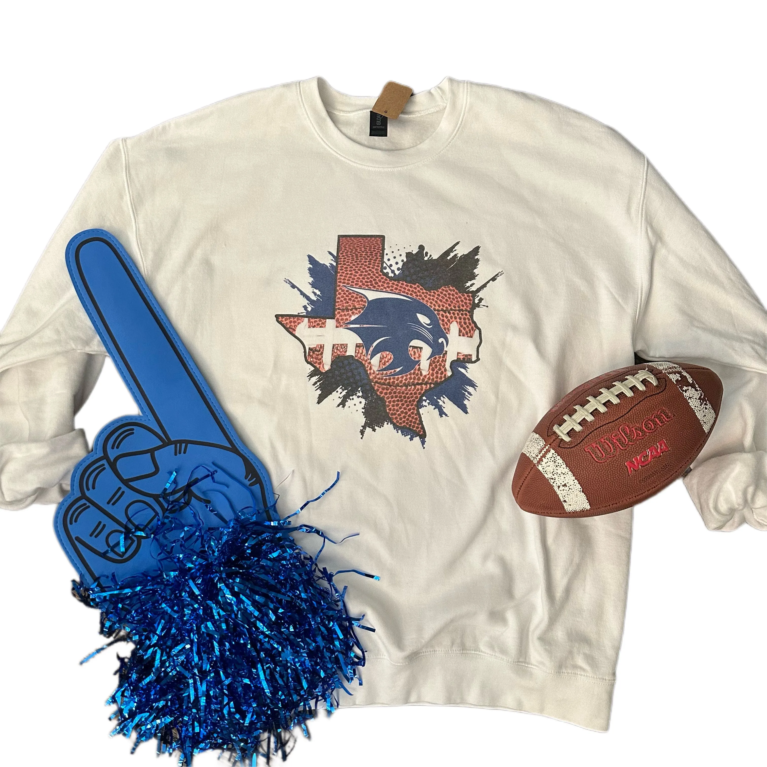 Vintage Bobcats Football Sweatshirt