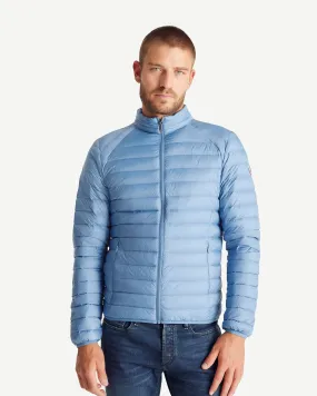 Washed blue Lightweight down jacket Mat