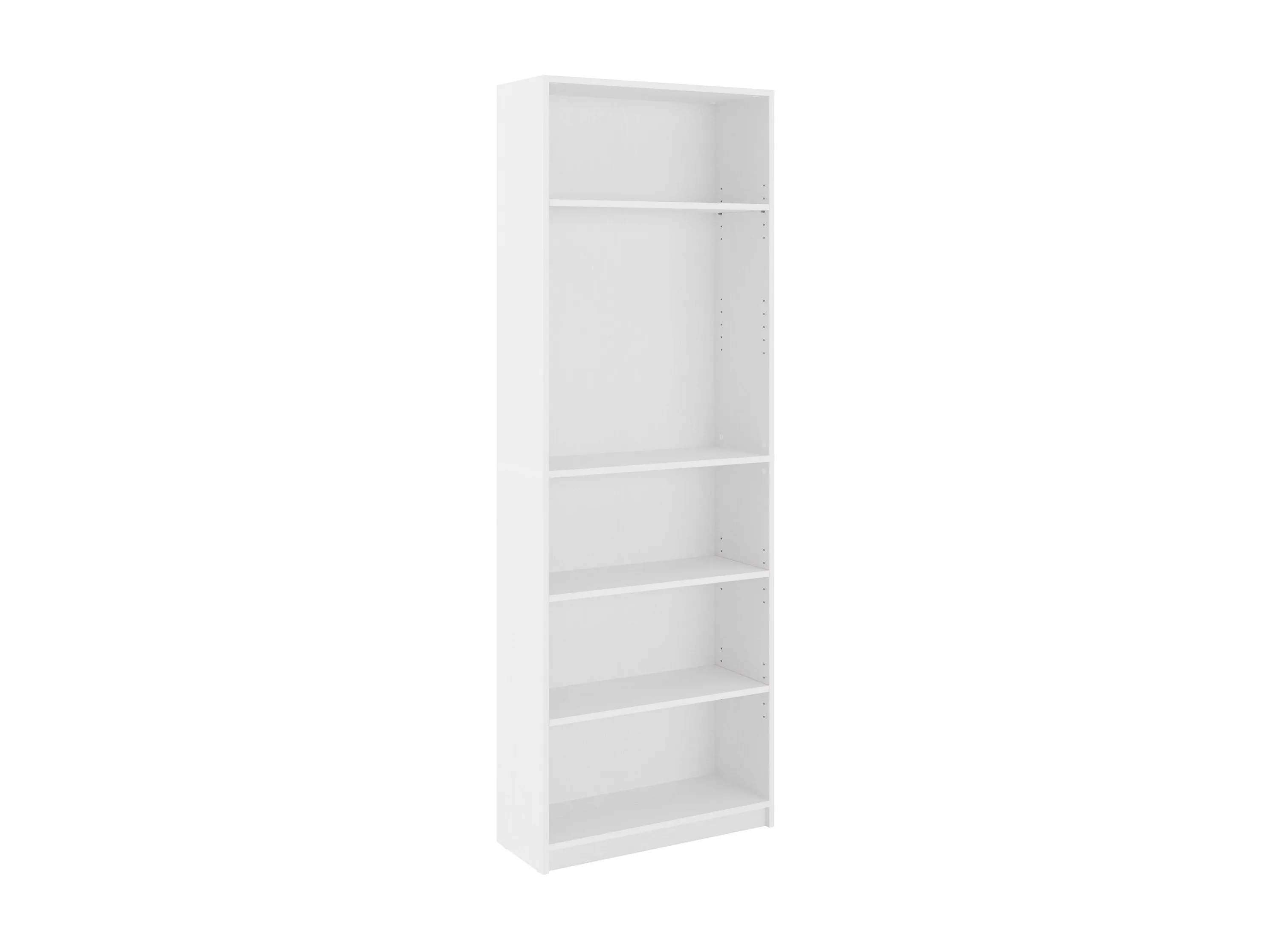 White 5-Tier Bookshelf