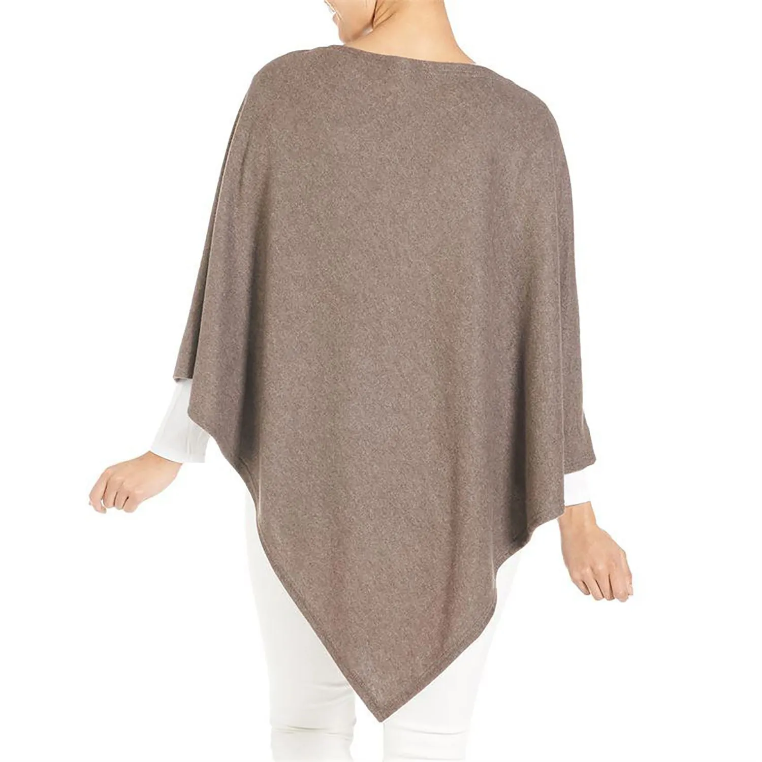 Women's Coco   Carmen Lightweight Brushed Poncho Brown