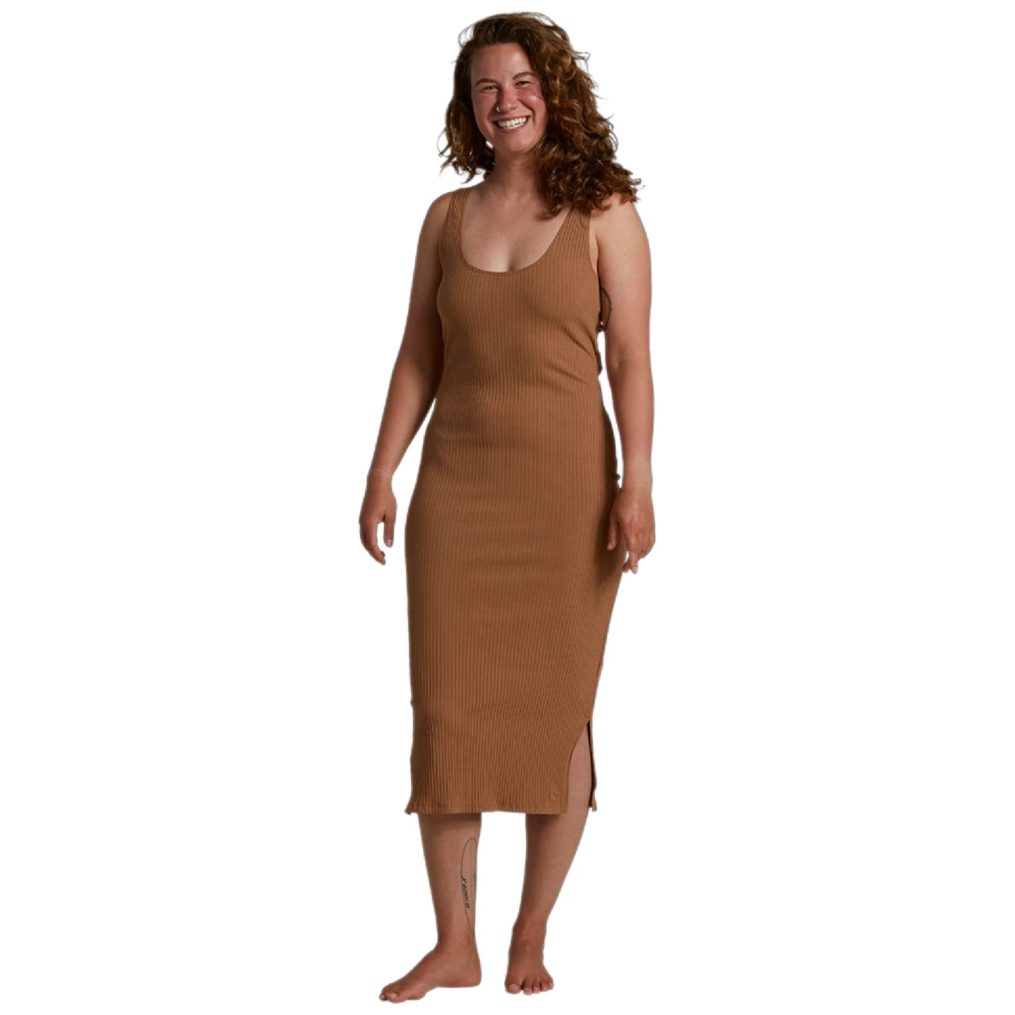 Womens Holoholo Midi Dress - Coconut