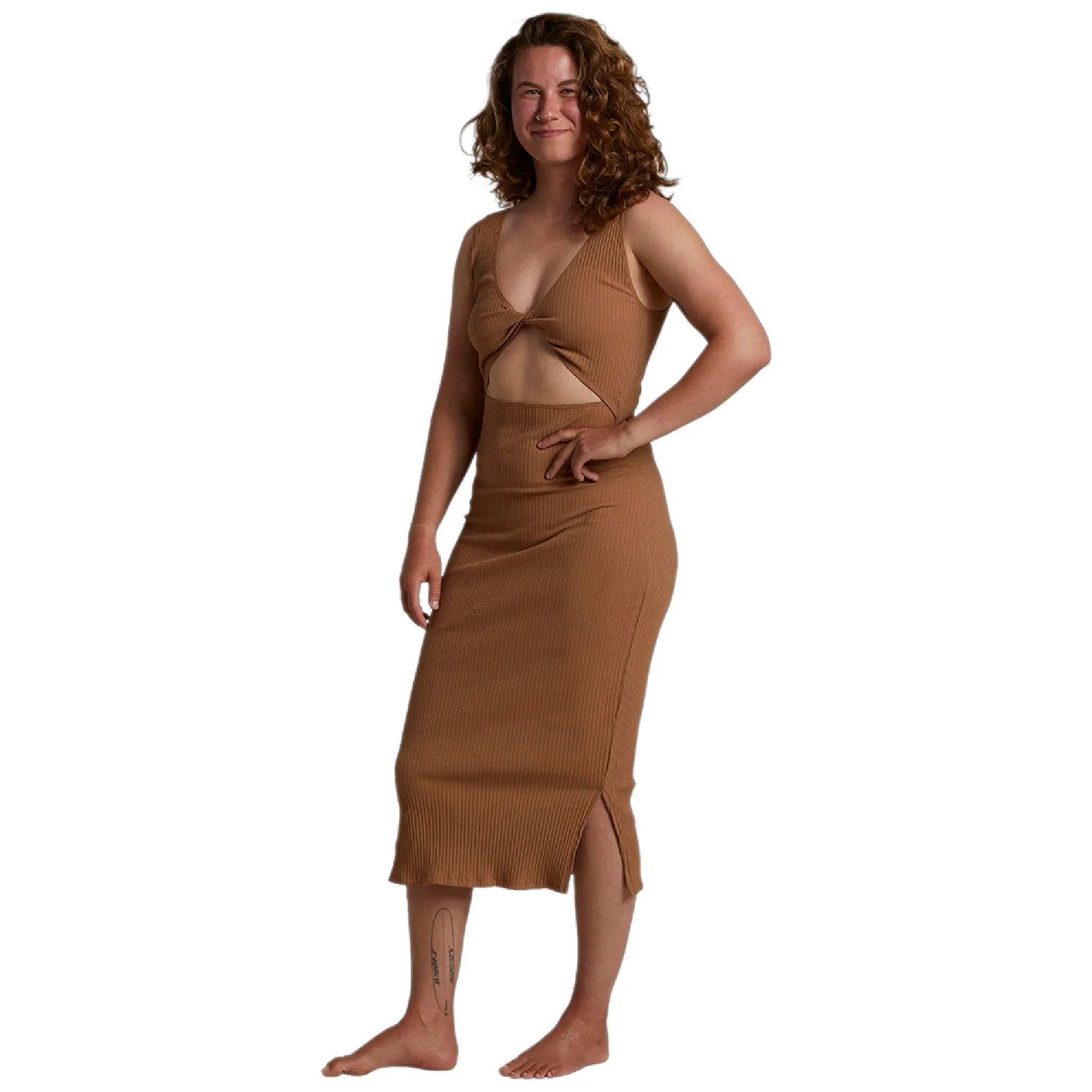 Womens Holoholo Midi Dress - Coconut