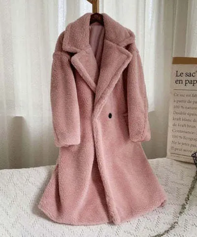 Women's Loose Integrated Fur Coat